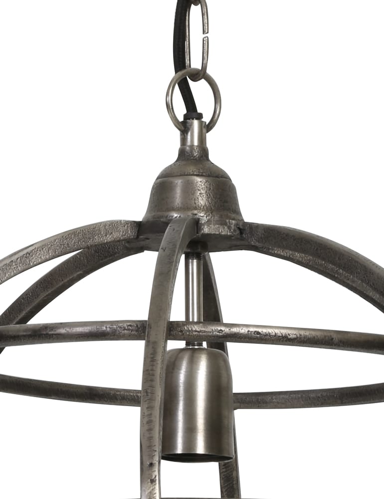 Silberne kugelförmige Hängelampe Light & Living Suzy – Bild 2