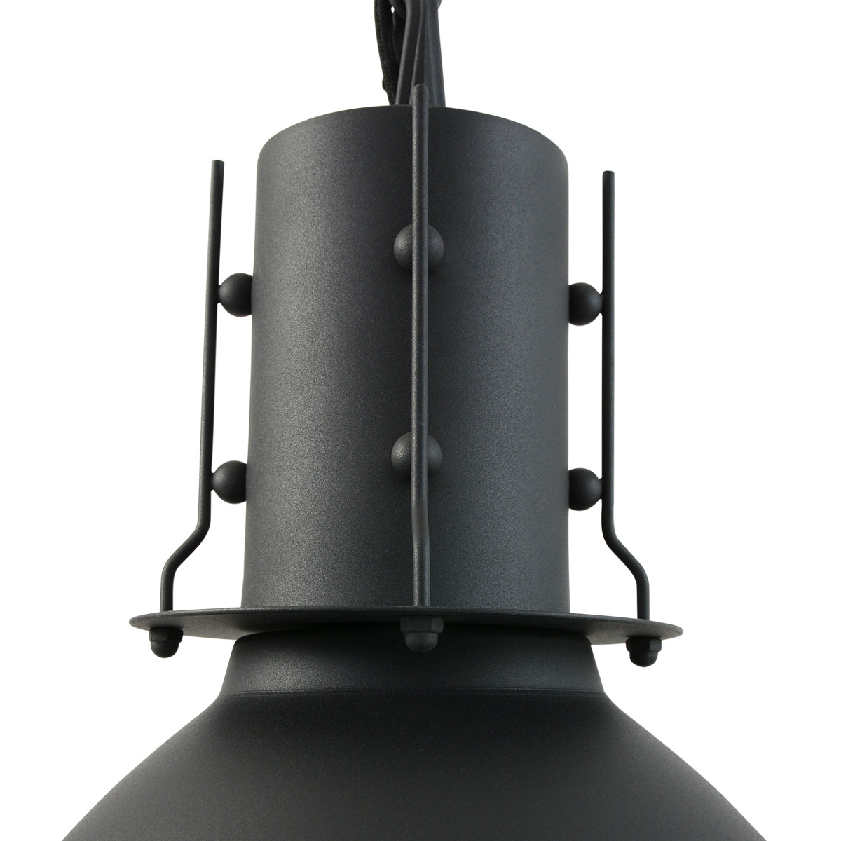 Skandinavische schwarze Metall-Hängeleuchte Mexlite Espen – Bild 4