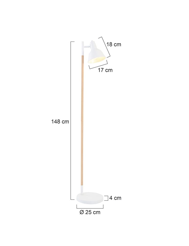 Skandinavische Stehlampe Light&Living Willena weiß 153cm – Bild 14