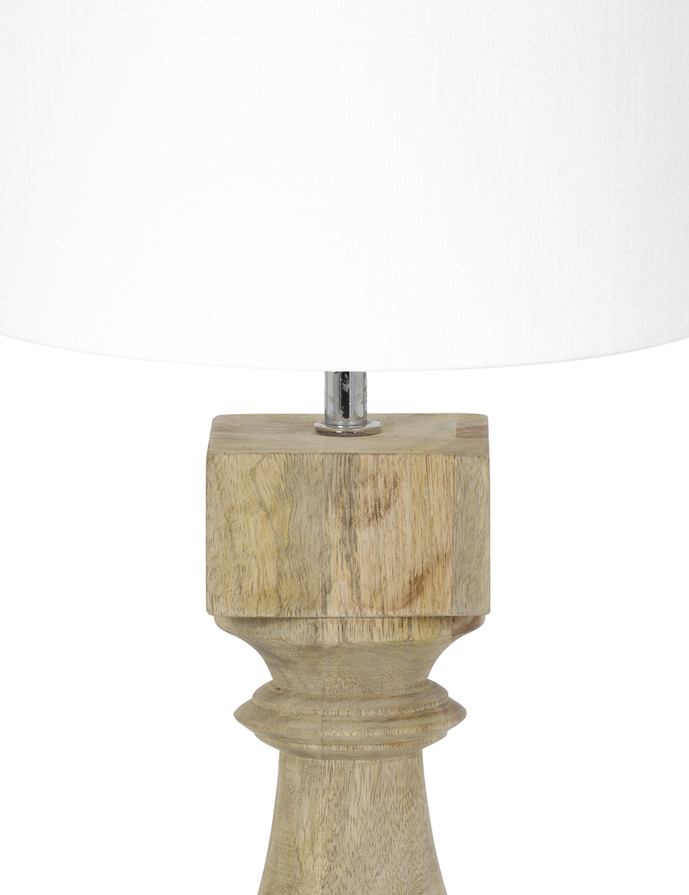 Skandinavische Tischlampe Light & Living Cumani weißer Schirm – Bild 2