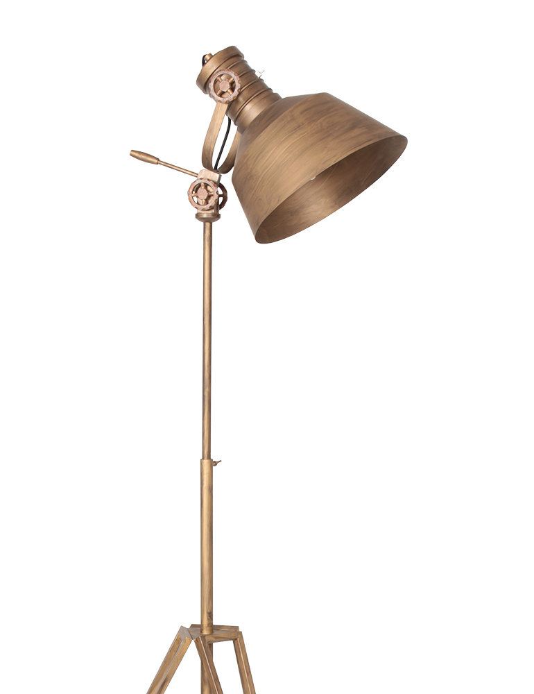 Stativ-Stehlampe mit Schirm Anne Light & Home Sprocket schwarz – Bild 2