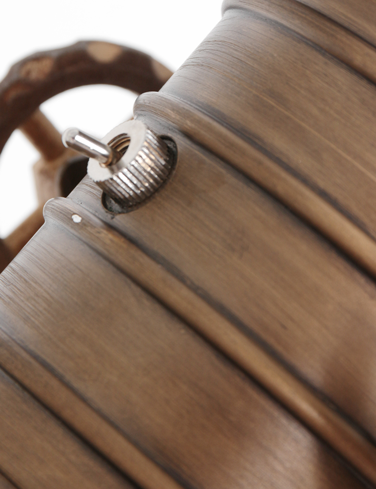 Stativ-Stehlampe mit Schirm Anne Light & Home Sprocket schwarz – Bild 5