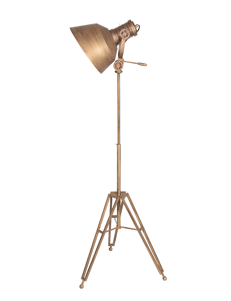 Stativ-Stehlampe mit Schirm Anne Light & Home Sprocket schwarz – Bild 7