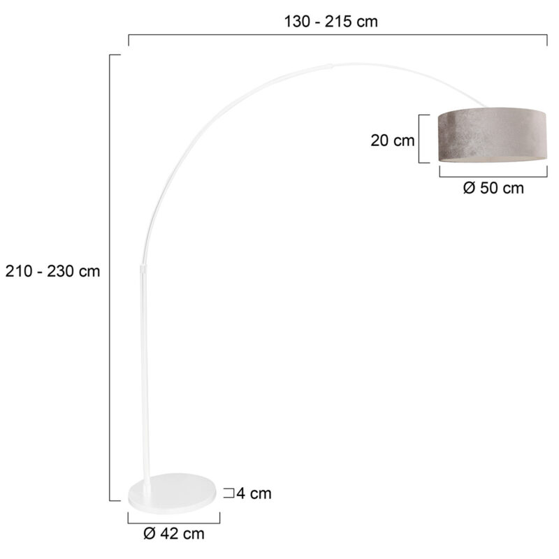 stehende-bogenlampe-mit-grauem-schirm-steinhauer-sparkled-light-mattglas-und-silber-7172w-7