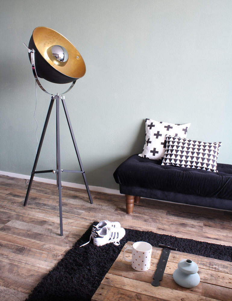 Industrielle Metall Stehlampe Mexlite Eelco – Bild 3