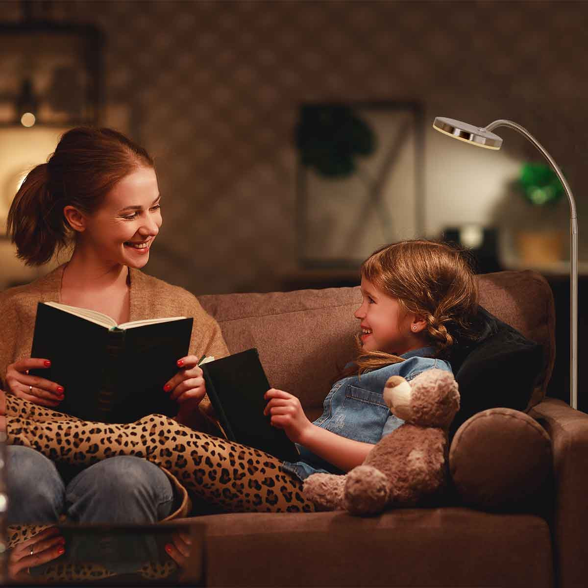 Moderne einstellbare runde Stehleuchte aus Stahl Mexlite Platu – Bild 3