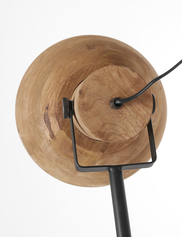 Stehleuchte mit Holzschirm Light & Living Imbert braun – Bild 4