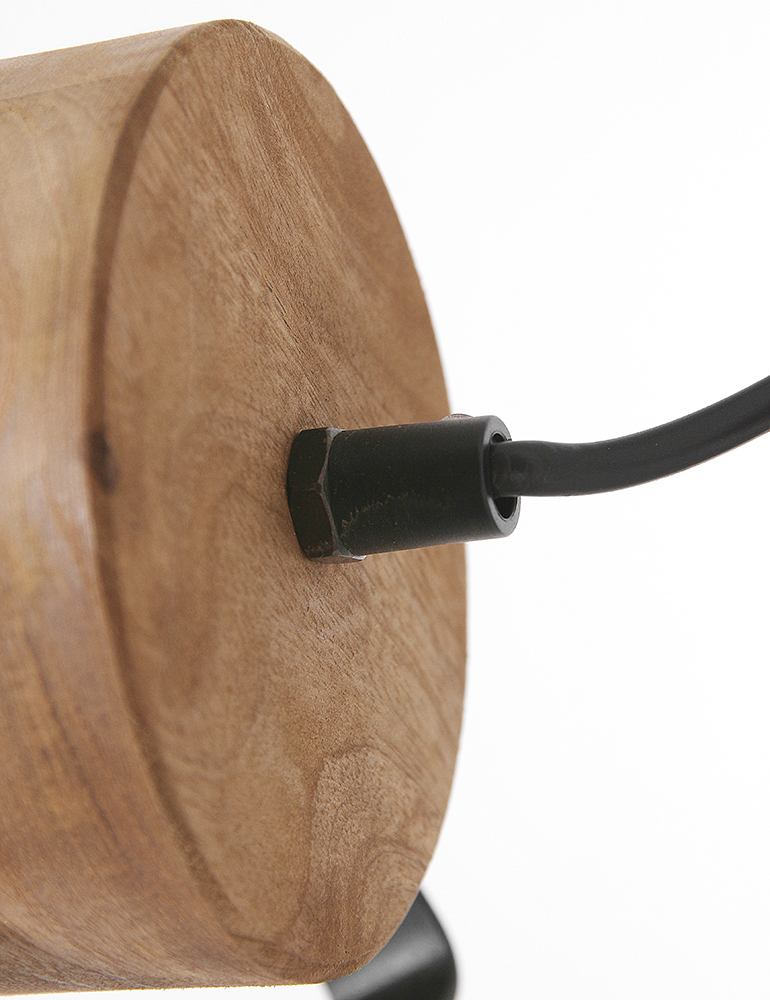 Stehleuchte mit Holzschirm Light & Living Imbert braun – Bild 5