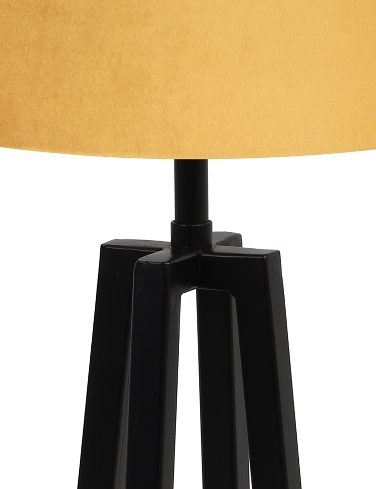 Stimmungsvolle Tischleuchte Light & Living ;Miley schwarz gelb – Bild 2