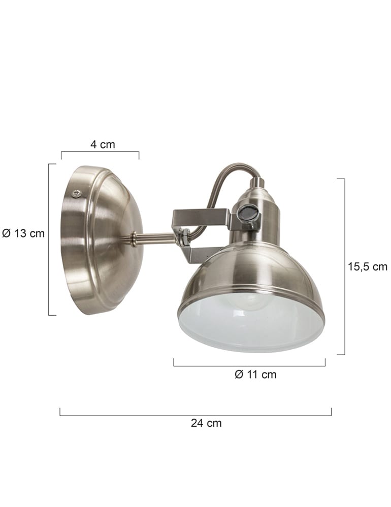 Strahlende Wandleuchte Trio Leuchten Gina Nickel – Bild 5