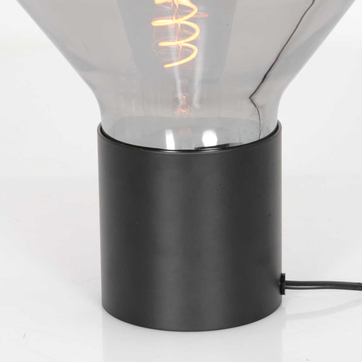 Moderne schwarze Metall-Tischlampe Steinhauer Ambiance – Bild 5