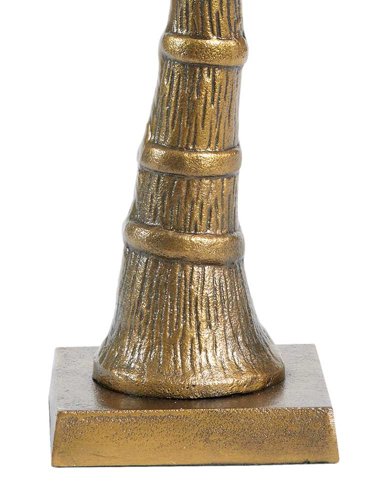 Tischlampe aus Bronze mit weißem Schirm Light & Living Palmtree bronze und mattglas – Bild 5