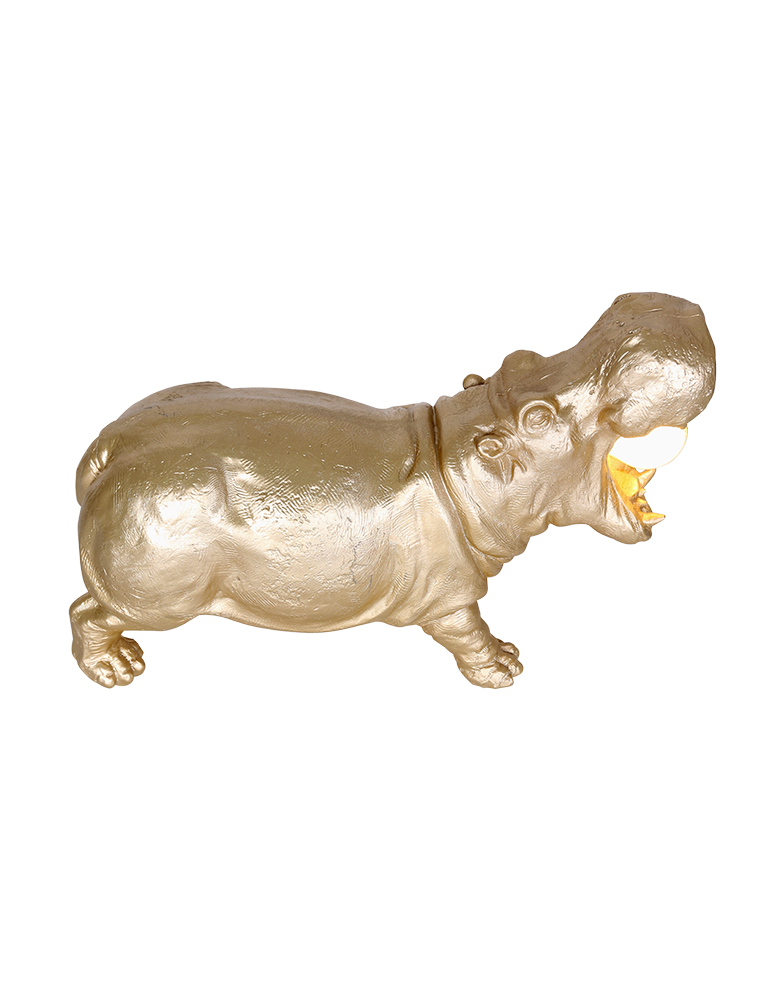 Tischlampe gold Light & Living Hippo – Bild 2