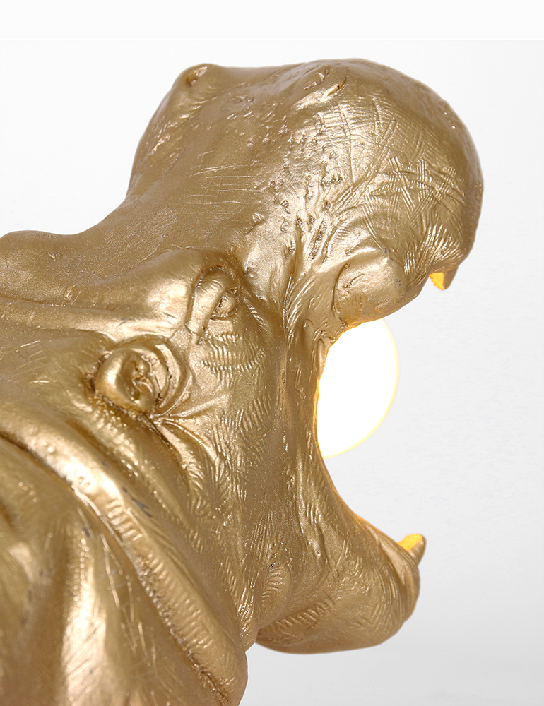 Tischlampe gold Light & Living Hippo – Bild 5