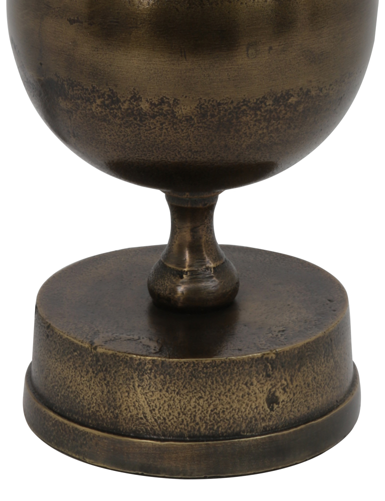 Tischlampe mit blauem Samtschirm Light & Living Kalym Bronze – Bild 4