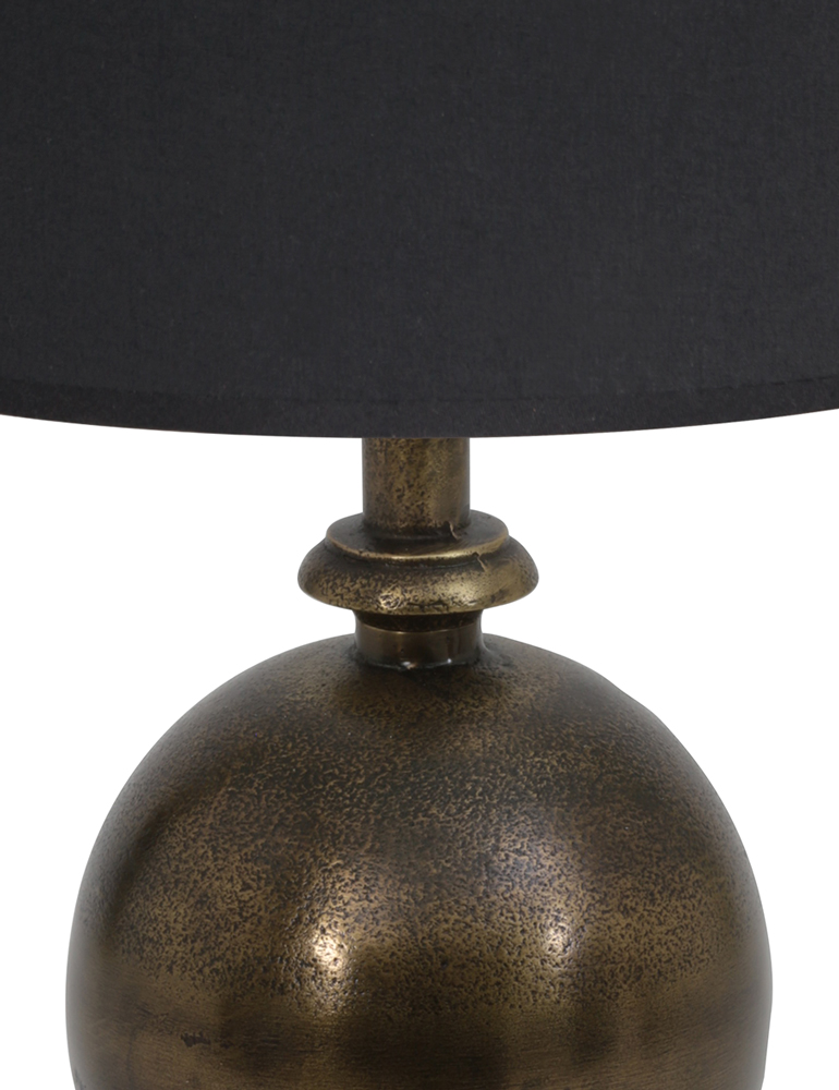 Tischlampe mit schwarzgoldenem Schirm Light & Living Kalym bronze – Bild 2