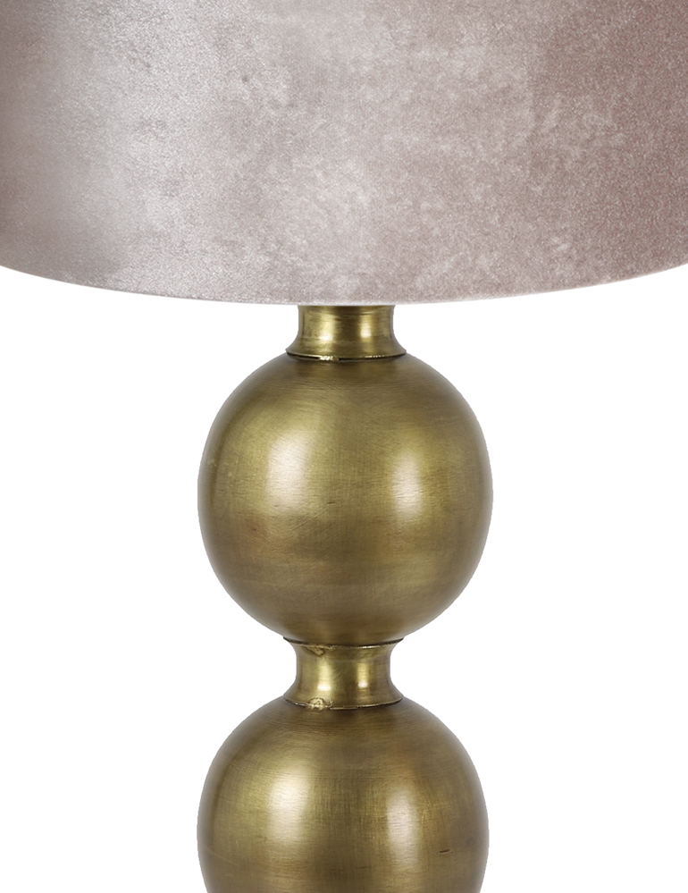 Tischlampe mit silbernem Schirm Light & Living Jadey gold – Bild 2