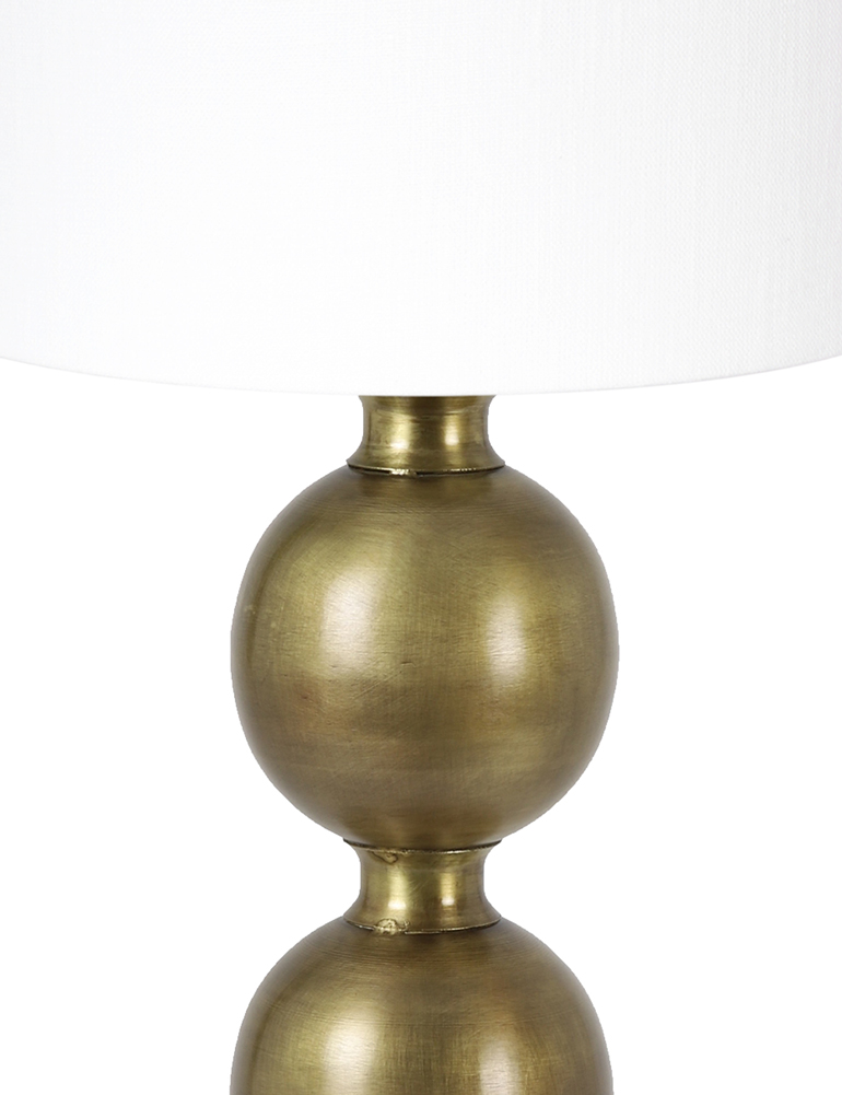 Tischlampe mit weißem Schirm Light & Living Jadey gold – Bild 2