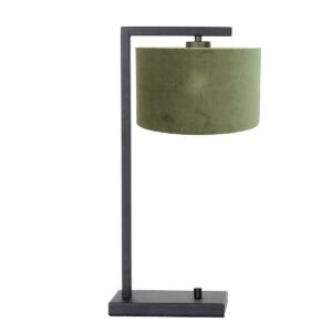 tischleuchte-aus-metall-mit-grunem-lampenschirm-steinhauer-stang-schwarz-7121zw-2