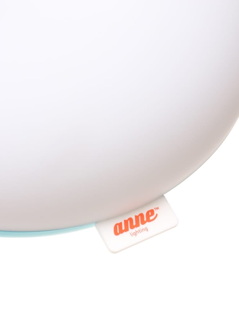 Tischleuchte Donut Anne Lighting Catching Light weiß und blau – Bild 3