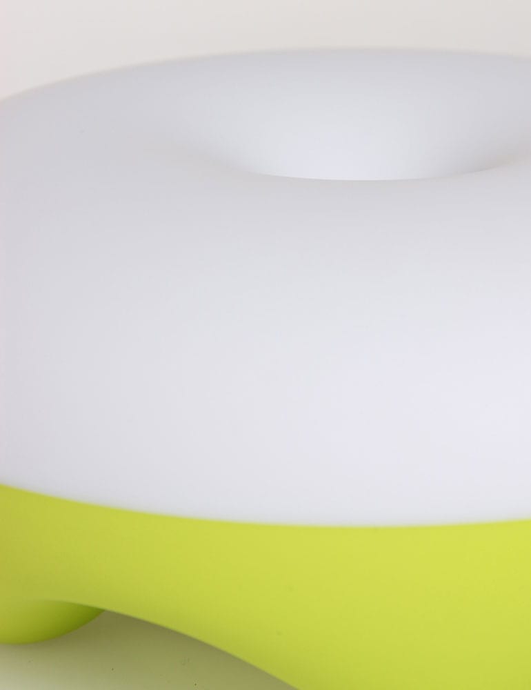 Tischleuchte Donut Anne Lighting Catching Light weiß und grün – Bild 5