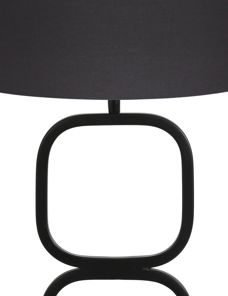 Tischleuchte elegant schwarzer Lampenschirm Light & Living Lutika – Bild 2
