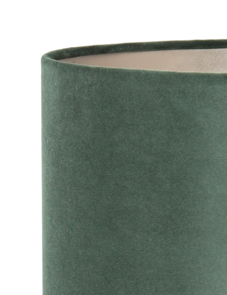 Tolle Tischleuchte Samt Lampenschirm Light & Living Miley schwarz & grün – Bild 3