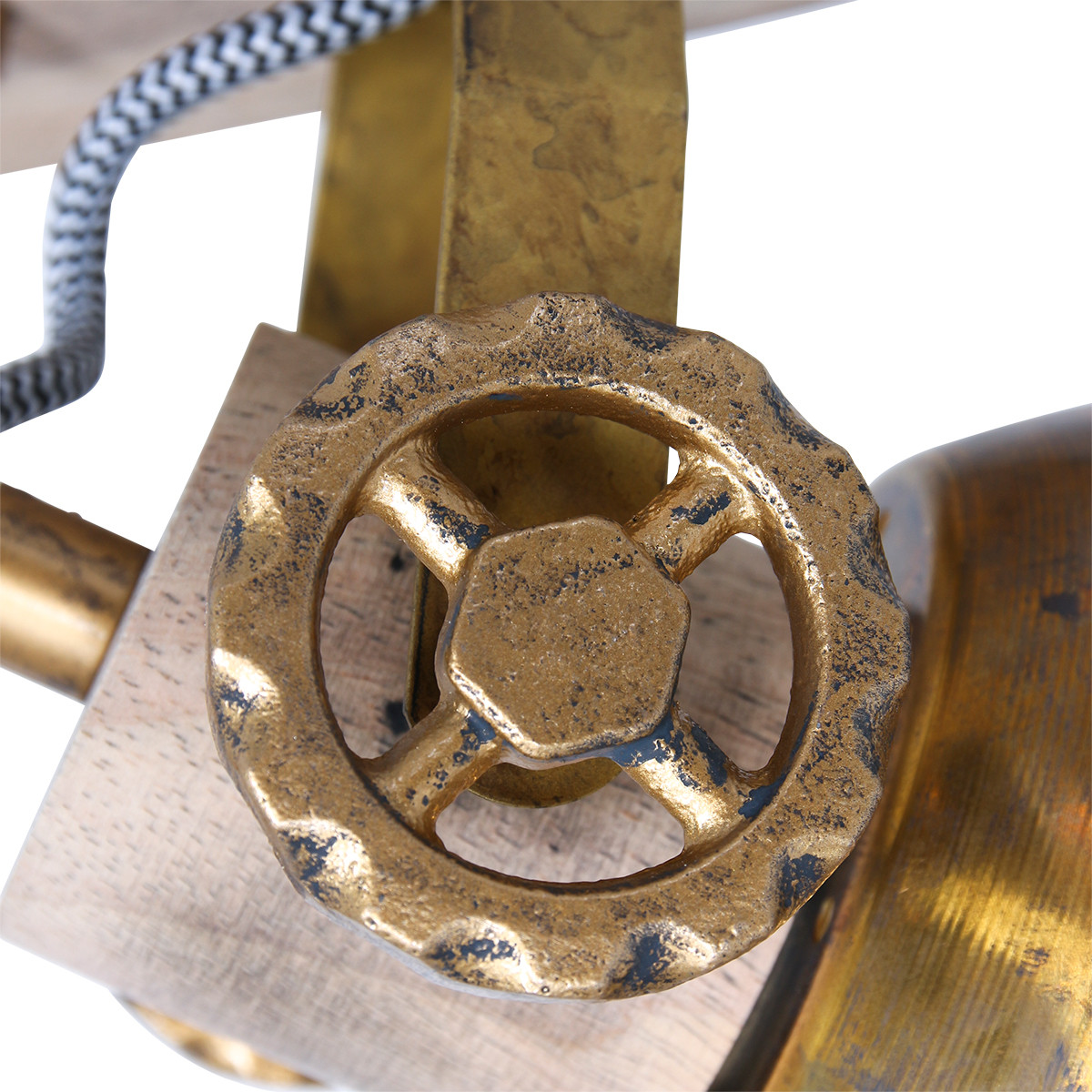 Trendy 2-flammige Deckenleuchte Mexlite Gearwood – Bild 3