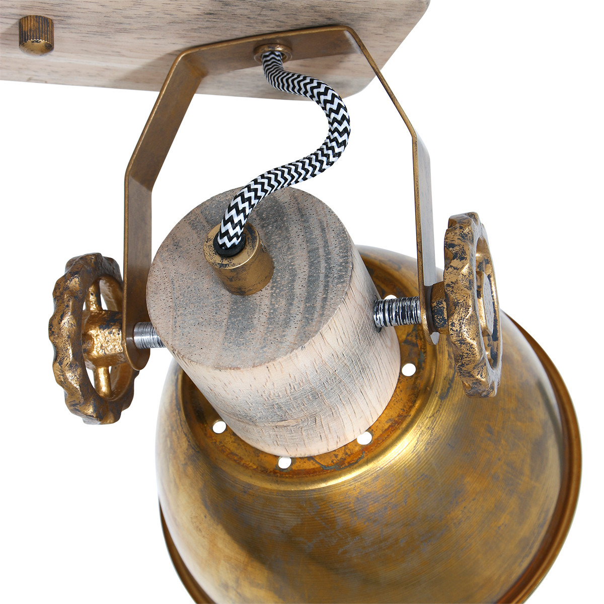 Trendy 2-flammige Deckenleuchte Mexlite Gearwood – Bild 4