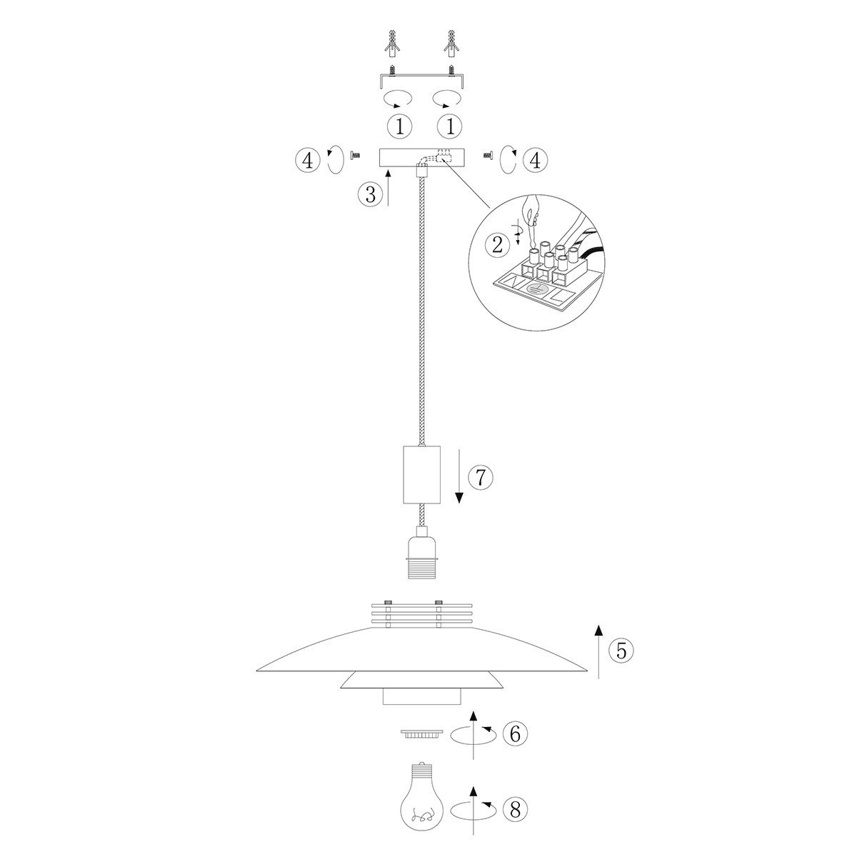 Trendy Pendelleuchte Anne Light & Home Flinter – Bild 9