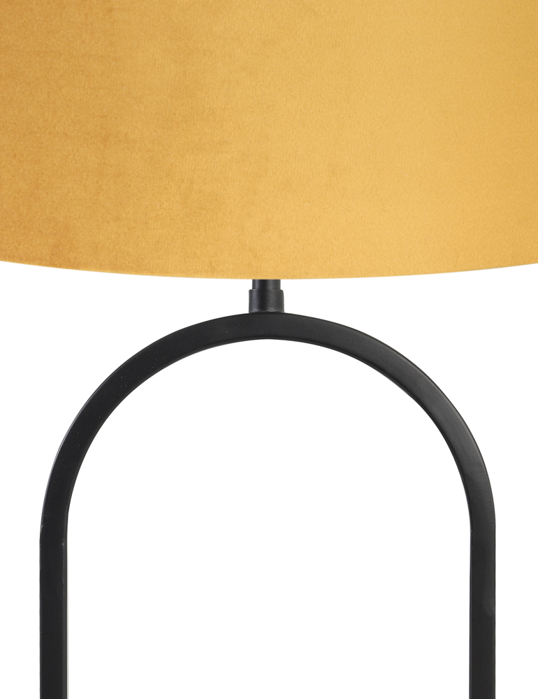 Trendy Tischleuchte oval Light & Living Jamiri schwarz – Bild 2