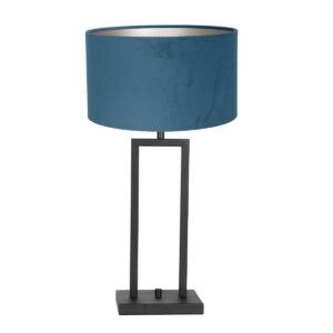 trendy-tischleuchte-runder-lampenschirm-steinhauer-stang-schwarz-blau-8215zw-2