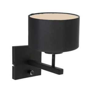 trendy-wandleuchte-mit-lampenschirm-steinhauer-stang-schwarz-7200zw-2