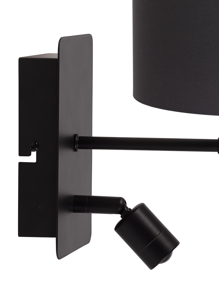 Trendy Wandleuchte mit Leselampe Light & Living Montana schwarz – Bild 4