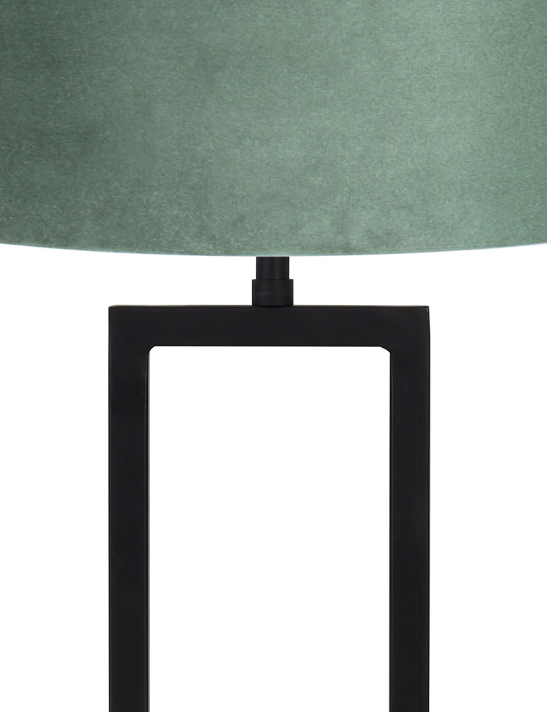 Velours grüne Tischleuchte Light & Living Shiva schwarz – Bild 2