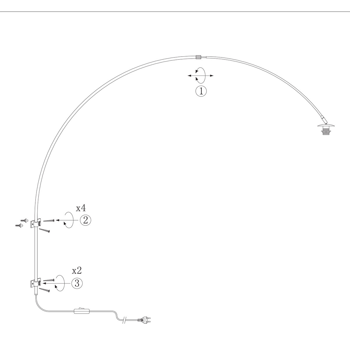 Verstellbare Wandleuchte Steinhauer Sparkled Light – Bild 8