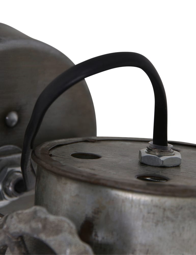 Verwitterte Wandleuchte Light & Living Elay Silber – Bild 7