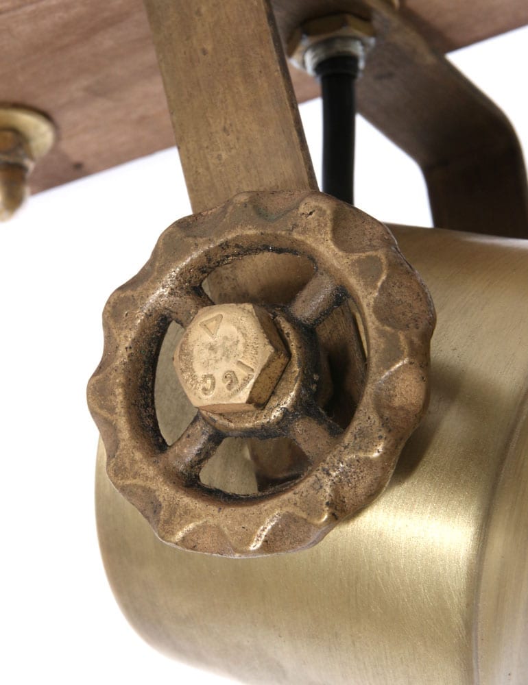 Vintage 2-flammige Lampe Light & Living – Bild 5