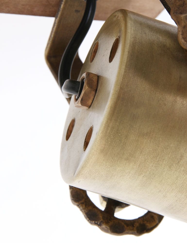 Vintage 2-flammige Lampe Light & Living – Bild 6