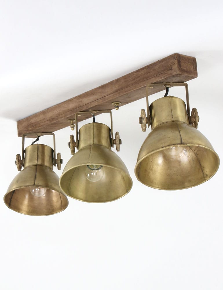 Vintage 3-flammige Lampe Light & Living – Bild 3