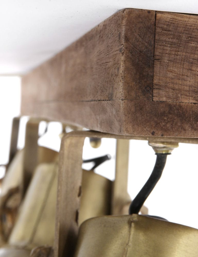 Vintage 3-flammige Lampe Light & Living – Bild 4