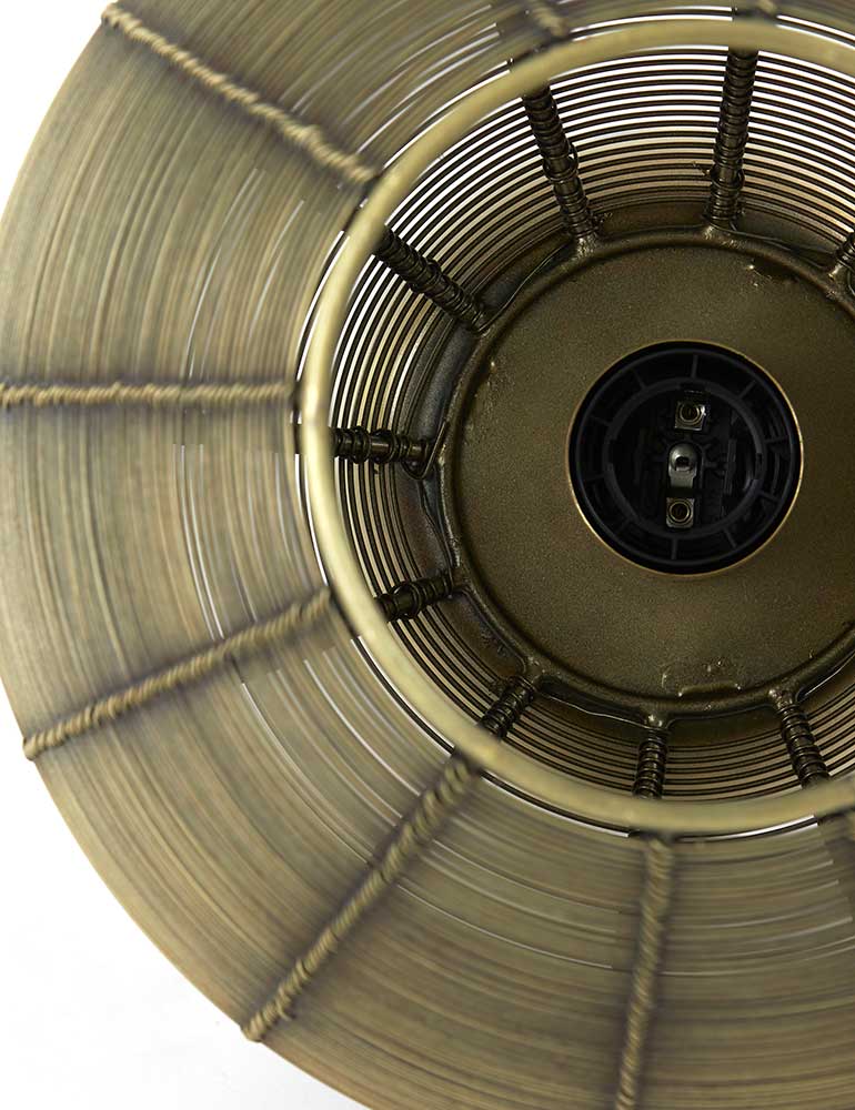 Vintage bronzen Tischlampe Tischlampe Light & Living Suneko – Bild 5