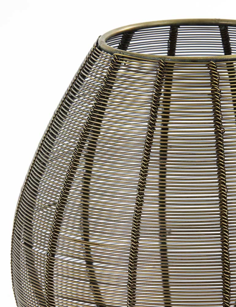 Vintage bronzen Tischlampe Tischlampe Light & Living Suneko – Bild 6