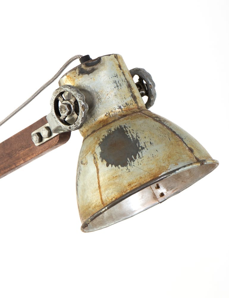 Vintage Bürolampe Light&Living Ekerd holz – Bild 4