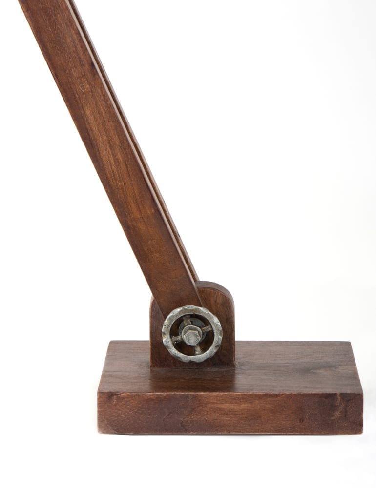 Vintage Bürolampe Light&Living Ekerd holz – Bild 7