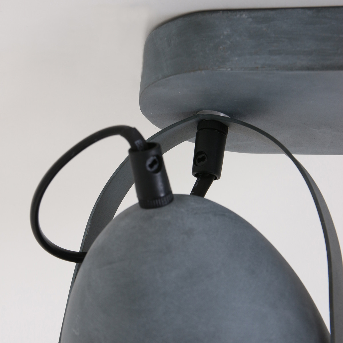 Industrieller Glas-Spot aus grauem Metall Mexlite Paco – Bild 11