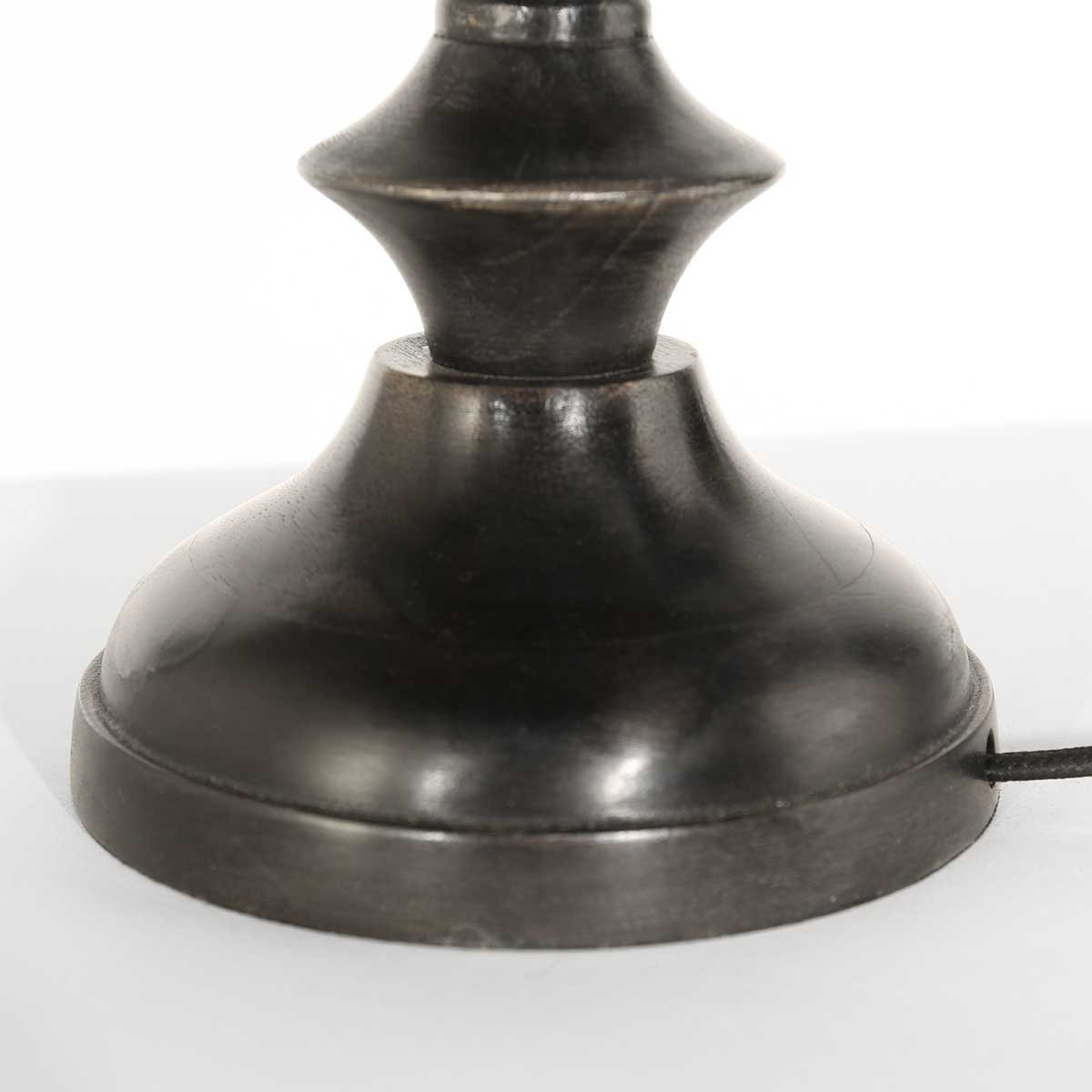 Vintage orangefarbene Tischlampe mit schwarzem Fuß Steinhauer Bois – Bild 10
