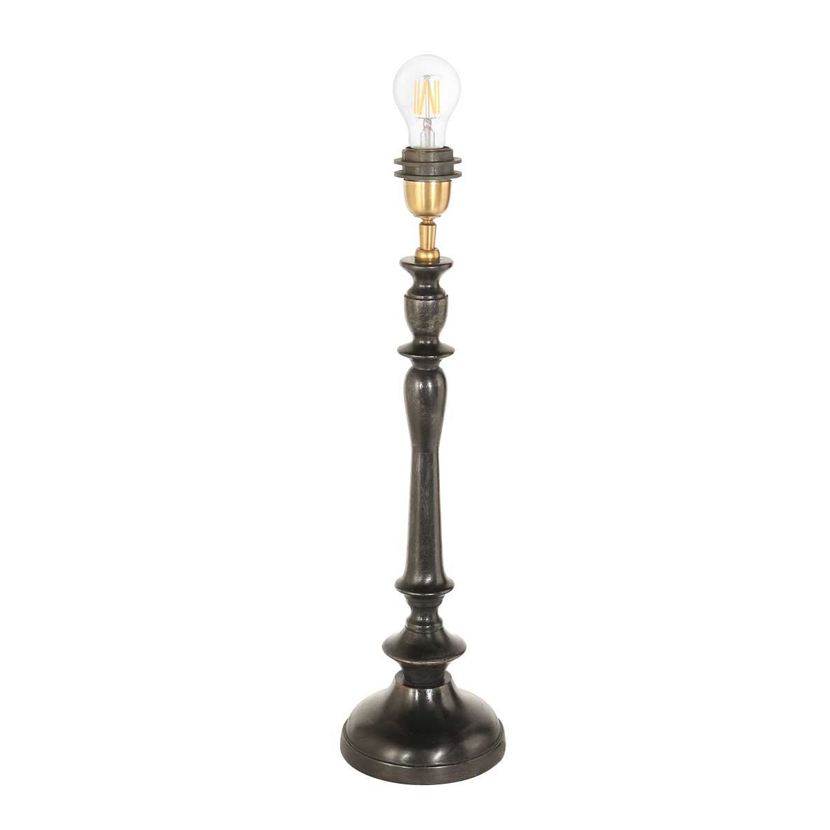 Vintage orangefarbene Tischlampe mit schwarzem Fuß Steinhauer Bois – Bild 14