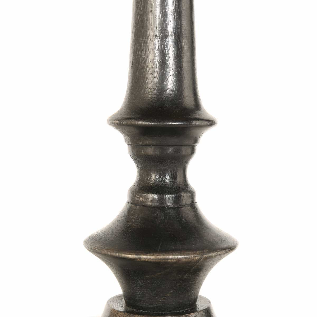 Vintage orangefarbene Tischlampe mit schwarzem Fuß Steinhauer Bois – Bild 4