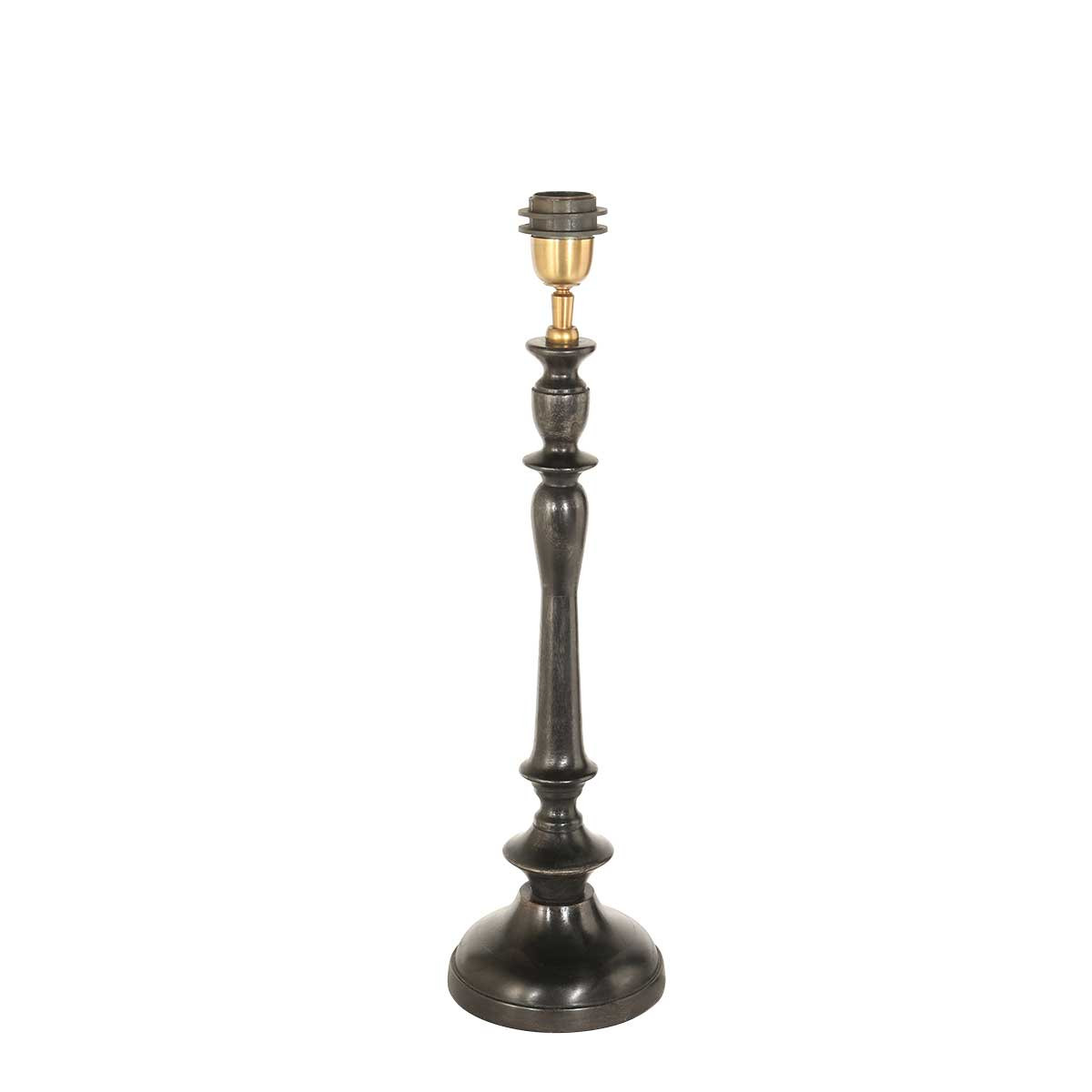 Vintage orangefarbene Tischlampe mit schwarzem Fuß Steinhauer Bois – Bild 6
